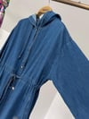 31563 Kapüşonlu Jean Kap