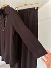 32058 Tensel Pantolonlu Takım-Kahve