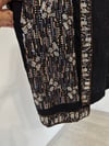 34902 Payet ve Boncuk İşlemeli Kimono Ceket-Siyah