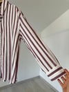 34948 Çizgili Tunik-Bordo