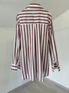 34948 Çizgili Tunik-Bordo