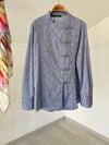 34989 Kimono Düğmeli Tunik-Mavi