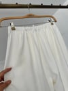 35114 Çift Pileli Pantolon-Ekru