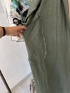 36556 Arkası Pilikaşe Şal Yaka Pardösü-Haki