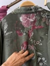 36999 Desenli Keten Pantolonlu Takım-Haki
