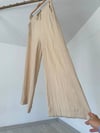 4008 Beli Lastikli Pantolon-Bej