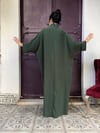 401 Kasnak İşli Özel Tasarım Abiye-Yeşil