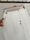 4020  Beli Lastikli Pantolon-Beyaz