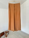 4020  Beli Lastikli Pantolon-Camel