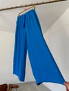 4020  Beli Lastikli Pantolon-Saks