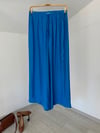 4020  Beli Lastikli Pantolon-Saks