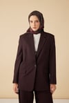 4445 Ravza Mulberry Eşarp -Bordo