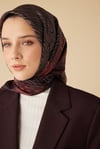 4445 Ravza Mulberry Eşarp -Bordo