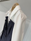 4500 Poplin Gömlek Görünümlü Denim Elbise-Laci