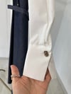 4500 Poplin Gömlek Görünümlü Denim Elbise-Laci