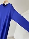 45316 Sıfır Yaka Evaze Triko Tunik-Saks