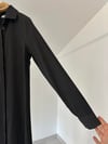 51219 Denim Uzun Gömlek Tunik-Siyah