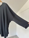 517 Asimetrik Kesim Viscose Bluz-Antrasit