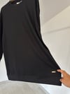 52324 Yumuşak Dokulu Tunik-Siyah