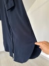 53041 Gizli Patlı Gömlek Tunik-Lacivert