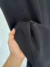 5618 Beli Lastikli Dar Paça Pantolon-Siyah
