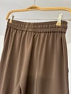 5618 Beli Lastikli Dar Paça Pantolon-Vizon
