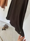 6007 Kolsuz Cupro Tunik-Kahverengi