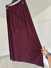62004 Kendinden Desenli Triko Etek-Bordo