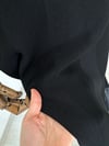 64005 Örgü Teknikli Uzun Triko Elbise-Siyah
