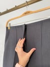 64150 Nervürlü Dar Paça Pantolon-Gri