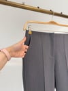 64150 Nervürlü Dar Paça Pantolon-Gri