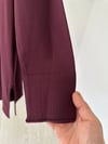66009 Yuvarlak Yaka Basic Tunik-Bordo