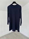 66009 Yuvarlak Yaka Basic Tunik-Lacivert