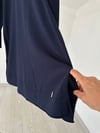 66009 Yuvarlak Yaka Basic Tunik-Lacivert