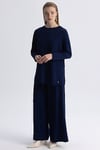 66009 Yuvarlak Yaka Basic Tunik-Lacivert