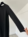 66009 Yuvarlak Yaka Basic Tunik-Siyah