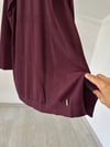 66011 Kendinden Desenli Triko Tunik-Bordo