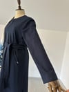 68276 Triko Astarlı Denim Pardösü-Lacivert