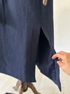 68276 Triko Astarlı Denim Pardösü-Lacivert