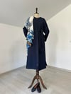 68276 Triko Astarlı Denim Pardösü-Lacivert