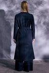 68276 Triko Astarlı Denim Pardösü-Lacivert