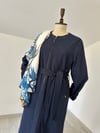 68276 Triko Astarlı Denim Pardösü-Lacivert