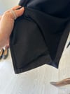68276 Triko Astarlı Denim Pardösü-Siyah