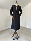 68276 Triko Astarlı Denim Pardösü-Siyah