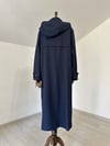 68277 Kapüşonlu Pardösü-Lacivert