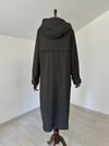68277 Kapüşonlu Pardösü-Yeşil