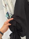 6954 Kimonolu Pantolonlu Takım-Siyah
