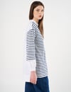 70011 Boncuk İşlemeli Tunik-Lacivert