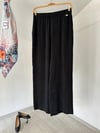 7003Y Bol Paça Cupro Pantolon-Siyah