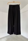 70105 Beli Lastikli Tensel Pantolon-Siyah